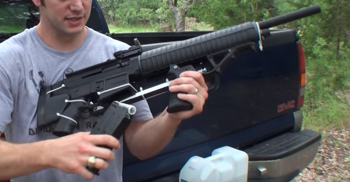 Introducing the redneck bullpup shotgun, aka the cure for "Low T"...